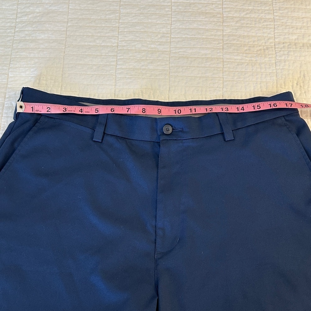 Roundtree & Yorke 36 Performance Short Navy Blue Stretch Golf Business casual - Picture 4 of 5